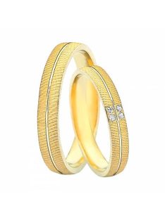   Arany karikagyűrű pár 226 GSL 5114sc cirkóniával sárga arany