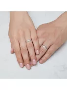 Arany karikagyűrű pár 396-60922frf fehér és rozé arany