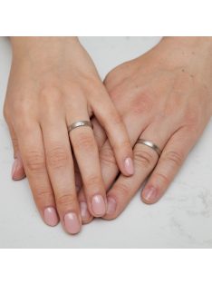   Arany karikagyűrű pár ALM12994gyf cirkóniával fehér arany