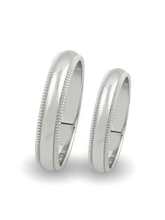 Arany karikagyűrű pár B1256 fehér arany