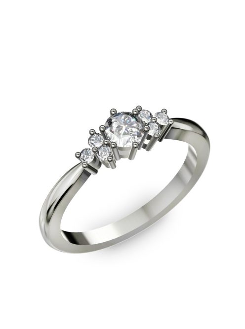 Gyűrűguru eljegyzési gyűrű 0,3ct H/SI gyémánttal BRK001 