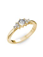 Gyűrűguru eljegyzési gyűrű 0,3ct H/SI gyémánttal BRK001 