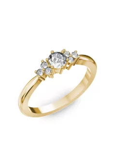   Gyűrűguru eljegyzési gyűrű 0,3ct I/SI gyémánttal BRK001 