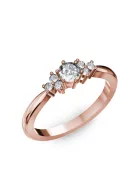 Gyűrűguru eljegyzési gyűrű 0,3ct I/SI gyémánttal BRK001 