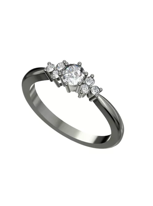 Gyűrűguru eljegyzési gyűrű 0,3ct I/SI gyémánttal BRK001 