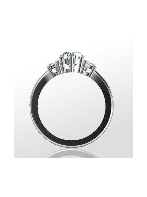 Gyűrűguru eljegyzési gyűrű 0,3ct H/SI gyémánttal BRK001 