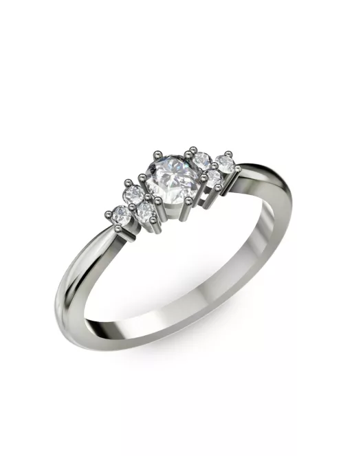 Gyűrűguru eljegyzési gyűrű 0,3ct szintetikus gyémánttal BRK001 