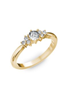   Gyűrűguru eljegyzési gyűrű 0,3ct szintetikus gyémánttal BRK001 