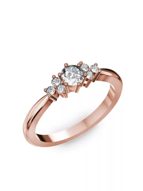 Gyűrűguru eljegyzési gyűrű 0,3ct szintetikus gyémánttal BRK001 
