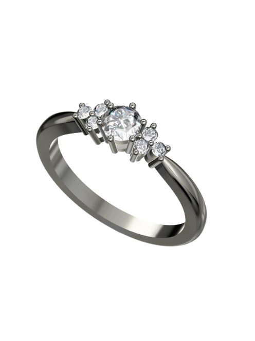 Gyűrűguru eljegyzési gyűrű 0,3ct szintetikus gyémánttal BRK001 