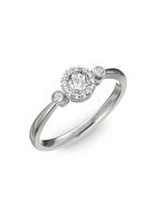 Gyűrűguru eljegyzési gyűrű 0.17ct szintetikus gyémánttal BRK002  
