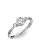 Gyűrűguru eljegyzési gyűrű 0.17ct szintetikus gyémánttal BRK002  