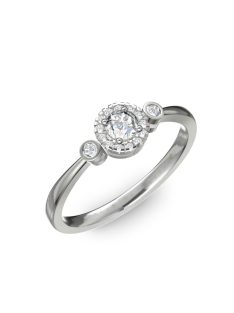   Gyűrűguru eljegyzési gyűrű 0.17ct szintetikus gyémánttal BRK002  