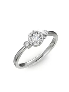   Gyűrűguru eljegyzési gyűrű 0.17ct szintetikus gyémánttal BRK002  