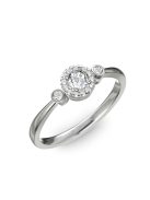Gyűrűguru eljegyzési gyűrű 0.17ct H/SI gyémánttal BRK002  