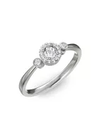 Gyűrűguru eljegyzési gyűrű 0.17ct I/SI gyémánttal BRK002  