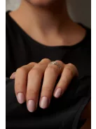 Gyűrűguru eljegyzési gyűrű 0.17ct I/SI gyémánttal BRK002  