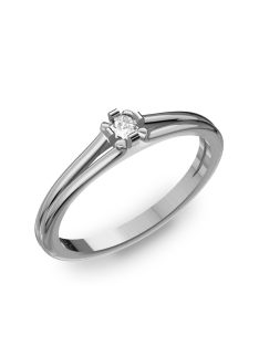   Gyűrűguru eljegyzési gyűrű 0.1ct szintetikus gyémánttal BRK003 