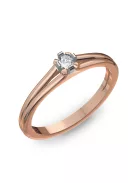 Gyűrűguru eljegyzési gyűrű 0.1ct I/SI gyémánttal BRK003 