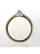 Gyűrűguru eljegyzési gyűrű 0,1ct szintetikus gyémánttal BRK004 