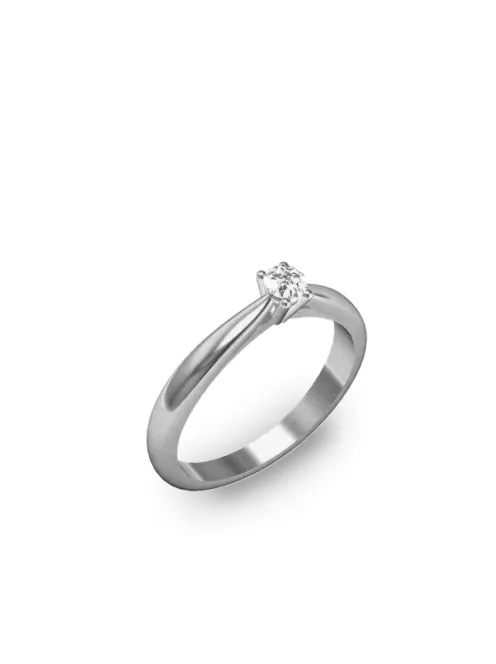 Gyűrűguru eljegyzési gyűrű 0,1ct I/SI gyémánttal BRK004 