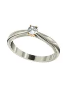 Gyűrűguru eljegyzési gyűrű 0,1ct I/SI gyémánttal BRK004 
