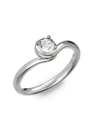Gyűrűguru eljegyzési gyűrű 0,3ct I/SI gyémánttal BRK005 