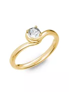 Gyűrűguru eljegyzési gyűrű 0,3ct I/SI gyémánttal BRK005 