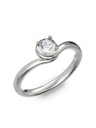 Gyűrűguru eljegyzési gyűrű 0,3ct szintetikus gyémánttal BRK005 