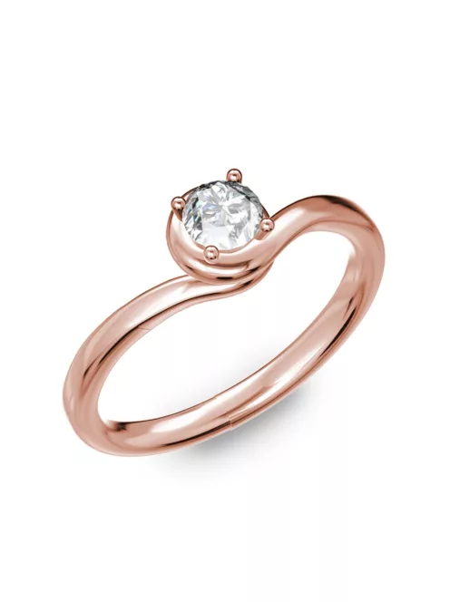 Gyűrűguru eljegyzési gyűrű 0,3ct szintetikus gyémánttal BRK005 