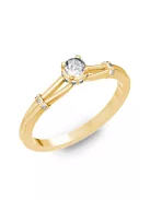 Gyűrűguru eljegyzési gyűrű 0.25ct I/SI gyémánttal BRK021  