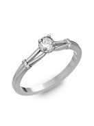 Gyűrűguru eljegyzési gyűrű 0.25ct szintetikus gyémánttal BRK021  