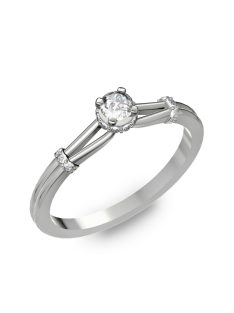   Gyűrűguru eljegyzési gyűrű 0.25ct szintetikus gyémánttal BRK021  