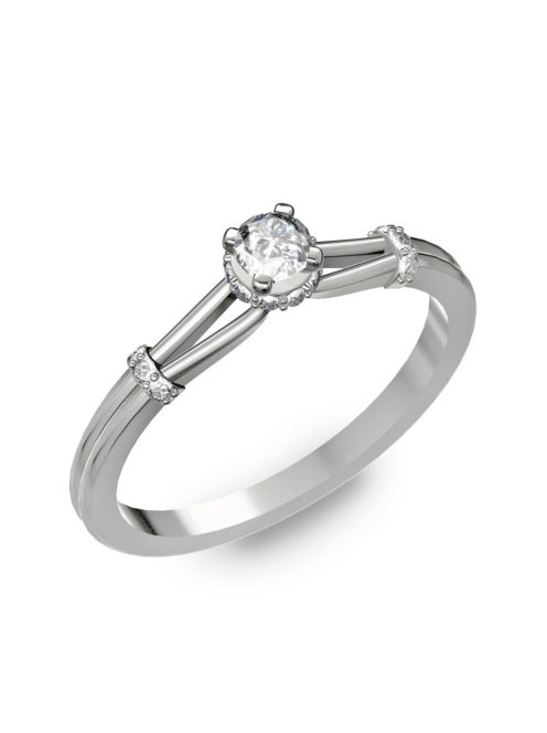 Gyűrűguru eljegyzési gyűrű 0.25ct szintetikus gyémánttal BRK021  