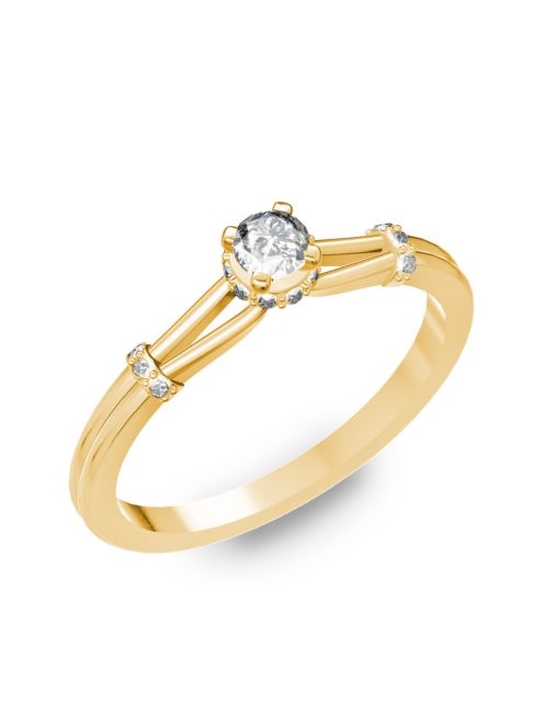 Gyűrűguru eljegyzési gyűrű 0.25ct szintetikus gyémánttal BRK021  