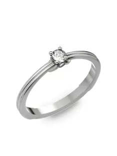   Gyűrűguru eljegyzési gyűrű 0.1ct szintetikus gyémánttal BRK022  