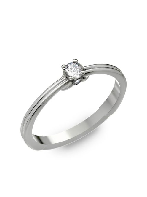 Gyűrűguru eljegyzési gyűrű 0.1ct szintetikus gyémánttal BRK022  