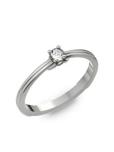   Gyűrűguru eljegyzési gyűrű 0.1ct H/SI gyémánttal BRK022  