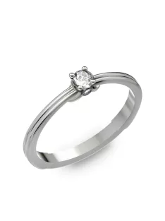   Gyűrűguru eljegyzési gyűrű 0.1ct I/SI gyémánttal BRK022  