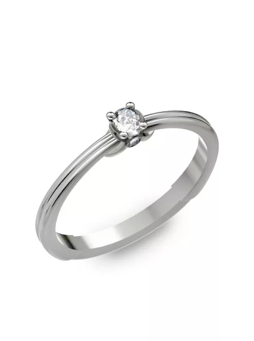 Gyűrűguru eljegyzési gyűrű 0.1ct I/SI gyémánttal BRK022  