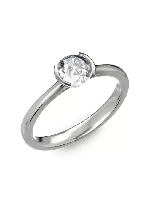 Gyűrűguru eljegyzési gyűrű 0.2ct szintetikus gyémánttal BRK023