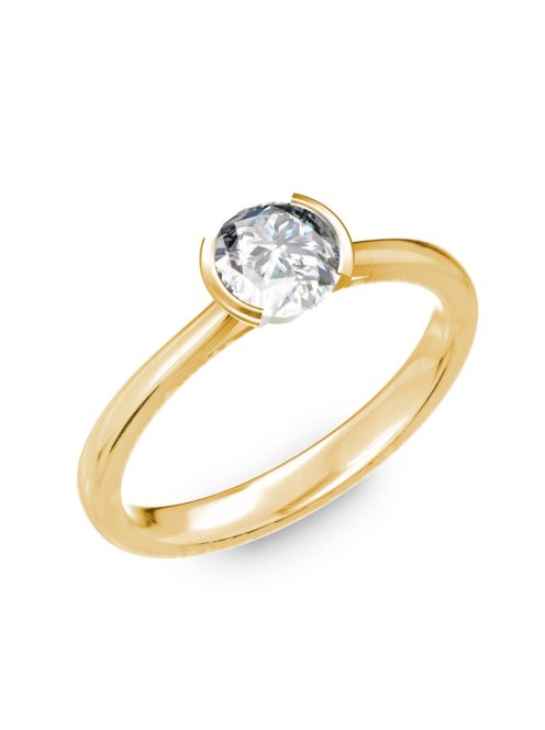 Gyűrűguru eljegyzési gyűrű 0.2ct szintetikus gyémánttal BRK023