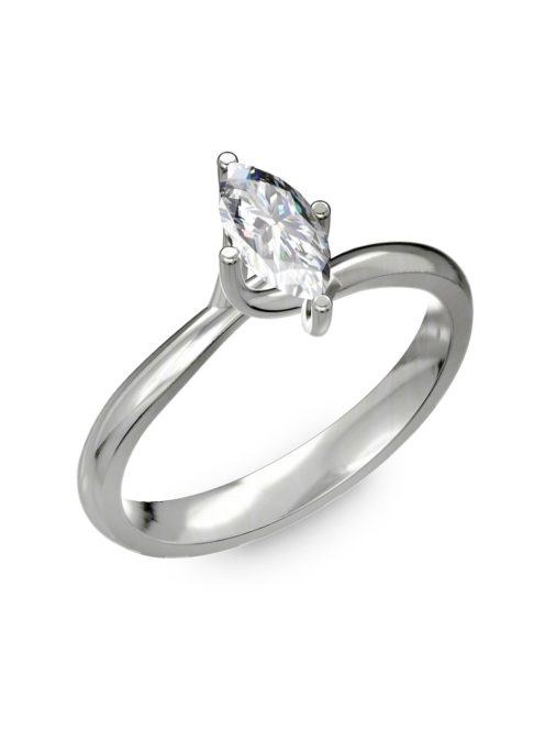 Gyűrűguru eljegyzési gyűrű 0,5ct szintetikus gyémánttal BRK029 