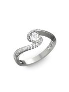 Gyűrűguru eljegyzési gyűrű 0,3ct H/SI gyémánttal BRK035  