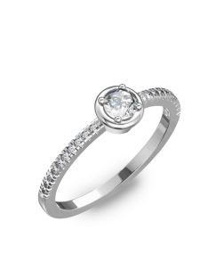   Gyűrűguru eljegyzési gyűrű 0,2ct szintetikus gyémánttal BRK036 
