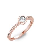 Gyűrűguru eljegyzési gyűrű 0,2ct szintetikus gyémánttal BRK036 