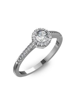  Gyűrűguru eljegyzési gyűrű 0,2ct H/SI gyémánttal BRK037 