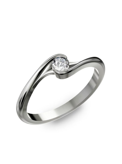Gyűrűguru eljegyzési gyűrű 0.25ct H/SI gyémánttal BRK 057  