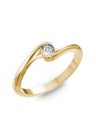 Gyűrűguru eljegyzési gyűrű 0.25ct H/SI gyémánttal BRK 057  
