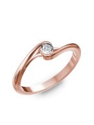 Gyűrűguru eljegyzési gyűrű 0.25ct H/SI gyémánttal BRK 057  